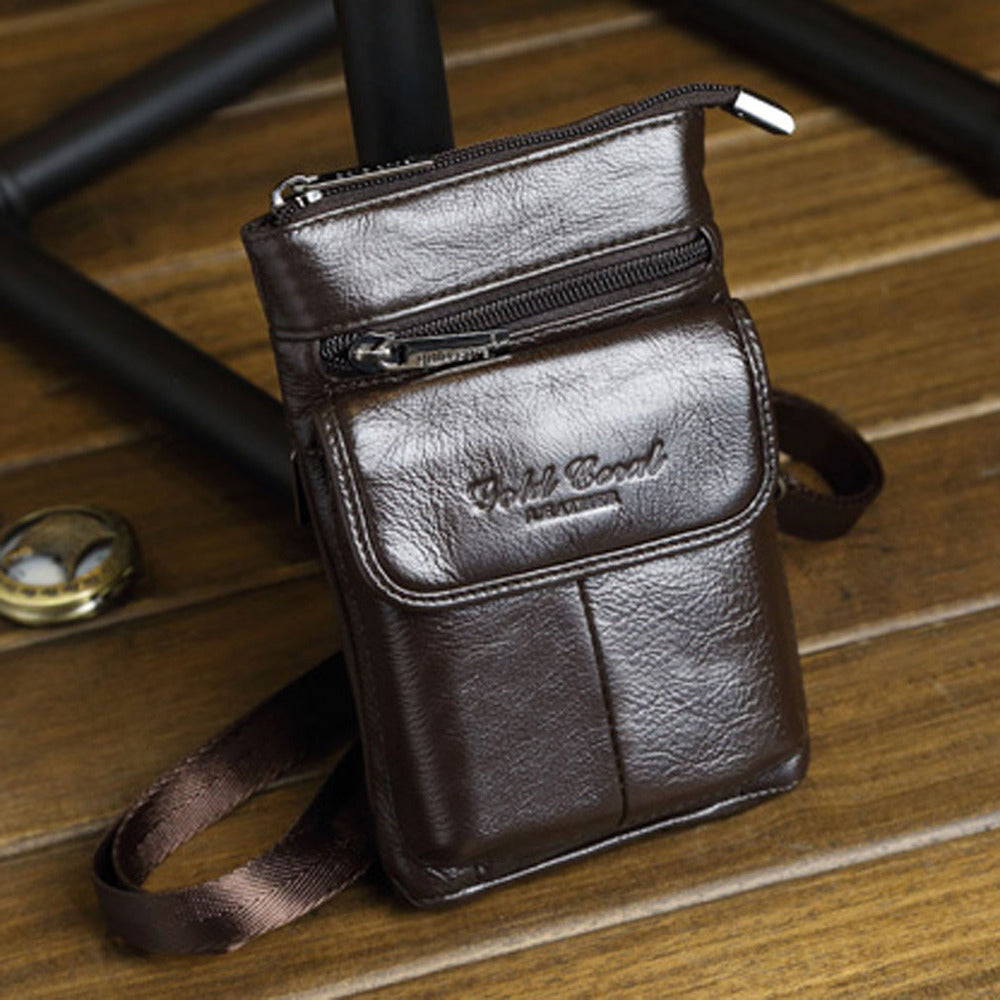 Cowhide Leather Waist Bag