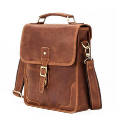 Men's Crazy Horse Leather Shoulder Bag