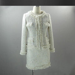 Women's Winter Tweed Skirt Suit