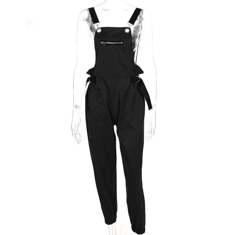 Women's Sleeveless Adjusted Strap Jumpsuit