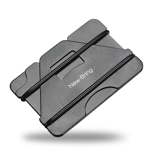Multi-Function Black Metal Card Holder