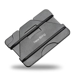 Multi-Function Black Metal Card Holder