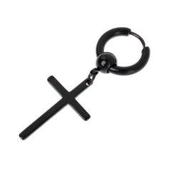 Minimalist Cross Earring