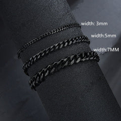 Classic Stainless Steel Chain Bracelet For Men