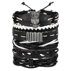 Vintage Multilayer Leather Bracelet for Men