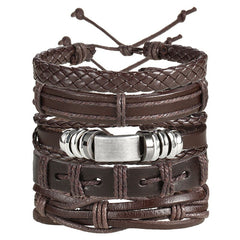 Vintage Multilayer Leather Bracelet for Men