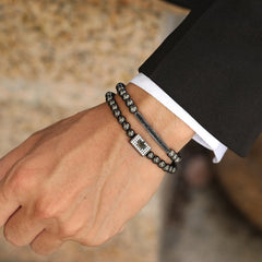 Charm Beaded Bracelet, 2 Pcs