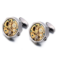 Men's Multicoloured Stainless Steel Cufflinks