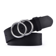 Women's Classic Belt with Double O-Ring Buckle