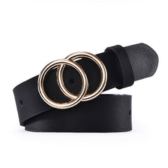 Women's Classic Belt with Double O-Ring Buckle