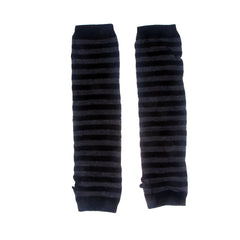 Women's Striped High Fingerless Gloves