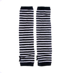 Women's Striped High Fingerless Gloves