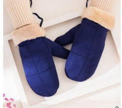 Women's Winter Thick Faux Wool Mittens