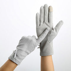 Women's Elegant Polka Dot Patterned Gloves