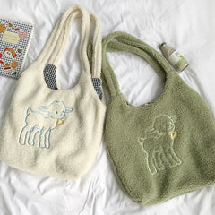 Women's Shopping Bag with Embroidery