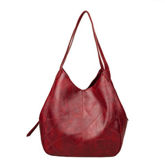 Vintage Women's Handbag with Multi-Pockets