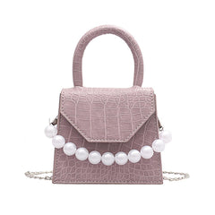 Women's Pearl Strap Mini Shoulder Bag