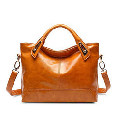 Women's Soft Oil Leather Shoulder Bag