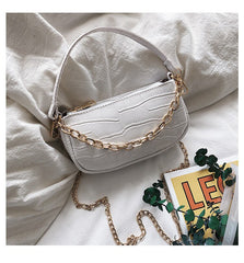Mini Crocodile Pattern Shoulder Bag for Women