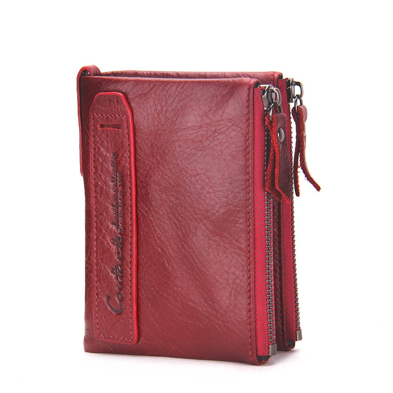 Stylish Compact Genuine Leather Women's Wallet