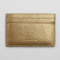 Luxurious Python Leather Women's Cardholder