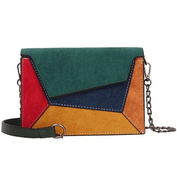 Women's Retro Patchwork Crossbody Bag