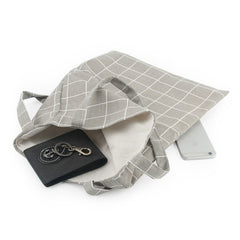 Geometric Pattern Canvas Tote Bag