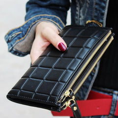 Women's PU Leather Long Wallet