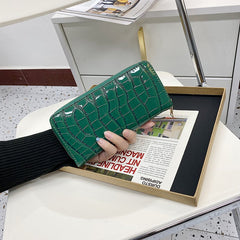 Women's PU Leather Long Wallet