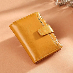 Women's Oil Wax Leather Wallet