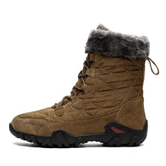 Men's Quilted Plush Winter Boots