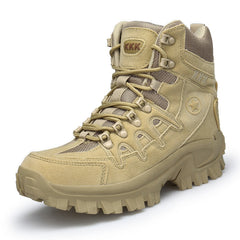 Comfortable Wear-Resistant Leather Men's Military Boots