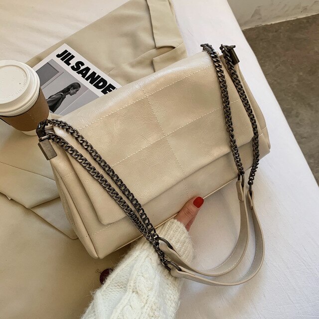 Women's PU Leather Chain Purse