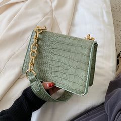 Women's Crocodile Leather Embossed Bag