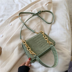 Women's Crocodile Leather Embossed Bag