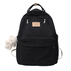 Women's Multifunction Double Zipper Backpack