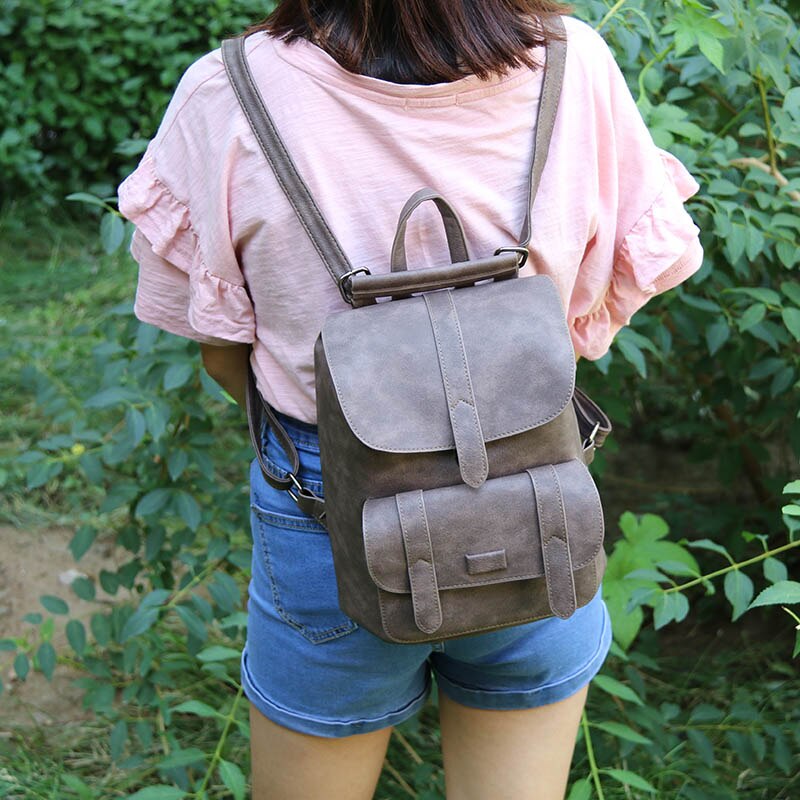 Vintage Solid Women's Backpack