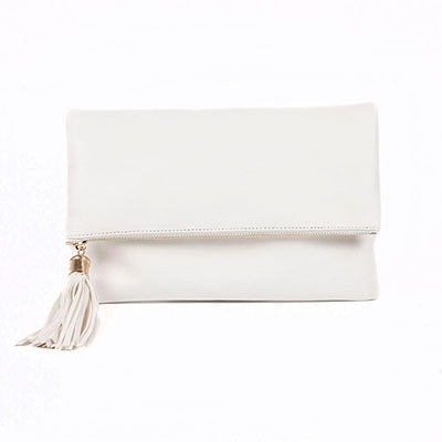 Fashion Convenient Tasseled Women's Clutch Bag with Chain