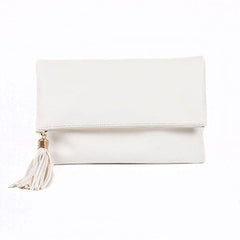 Fashion Convenient Tasseled Women's Clutch Bag with Chain