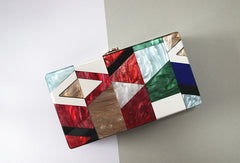 Women's Modern Geometric Pattern Clutch