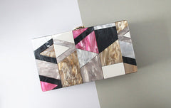 Women's Modern Geometric Pattern Clutch