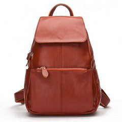 Casual Colorful Women's Genuine Leather Backpack