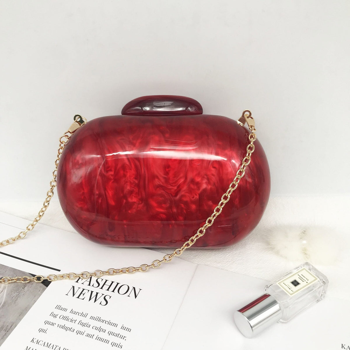 Women's Ellipse Shaped Clutch