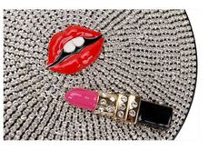 Women's Glossy Design Round Shaped Clutch