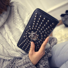Women's Pirate Sun Leather Clutch