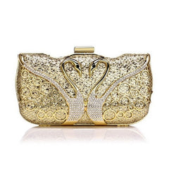 Luxury Style Women's Diamonds Decorated Party Clutch Purse