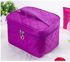 Quilted Design Large Capacity Cosmetic Bag