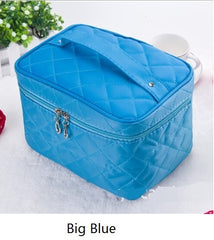Quilted Design Large Capacity Cosmetic Bag