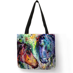 Watercolor Horse Tote Bag