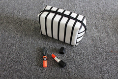 Striped Cosmetic Travel Bag
